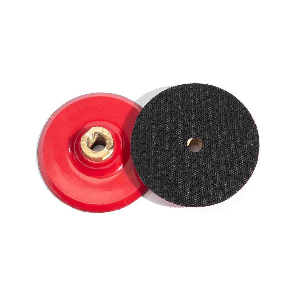 CYCLONE BACKER PAD 4 INCH RIGID RED PLASTIC
