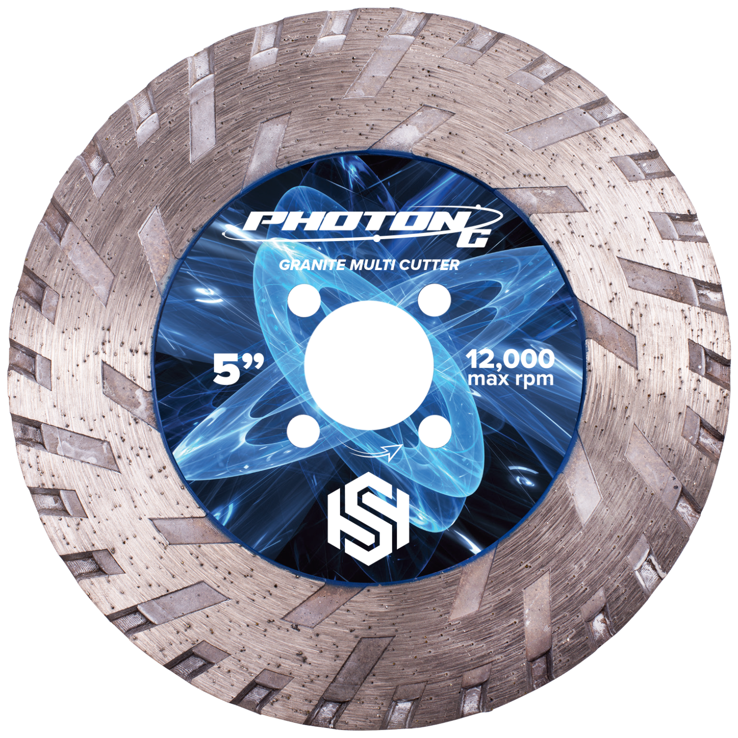 TST Photon G Cut and Grind Blade – 5 in., 7/8 in. Arbor, for Granite, Quartz & Quartzite
