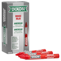 Dixon Industrial Marking Crayon 05010 box of 12 red round wax crayons, 5 in. x 9/16 in.