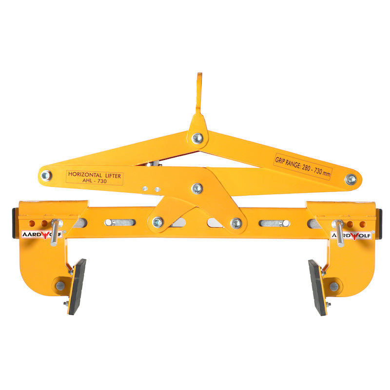 Aardwolf Horizontal Stone Lifting Clamp – 11 in. to 28 in. Grip, Crane and Boom Ready