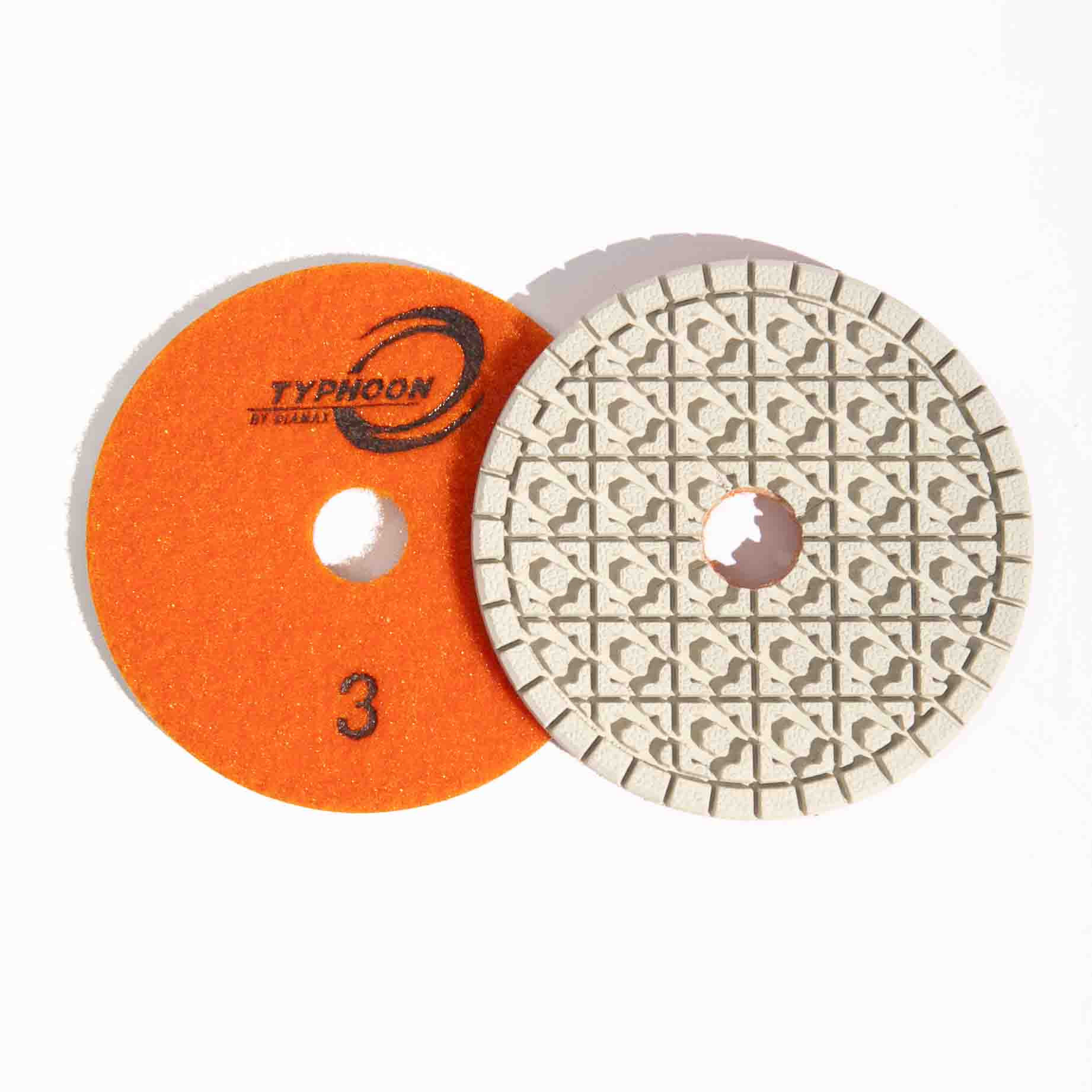 DISC 4 INCH TYPHOON WHITE RESIN