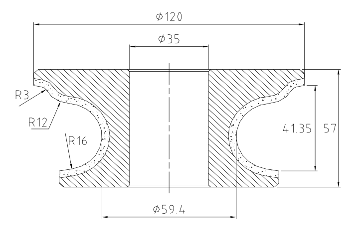Vincent FGS40 R3 CNC Profile Wheel – Position 2 Medium, 120 mm Diameter