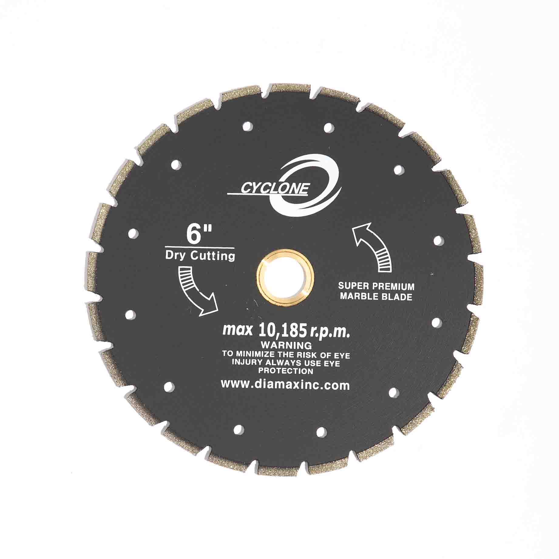 BLADE 6IN MARBLE ELECTROPLATED CYCLONE