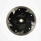 Diamax Cyclone Side Segment Turbo Blade – 7 in., for Granite, Quartz & Quartzite
