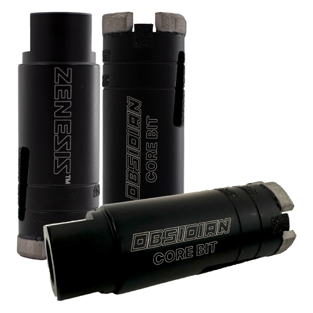 Zenesis Obsidian Core Bit – 1-3/8 in., 5/8 in.-11, Wet or Dry, for Quartzite & Porcelain