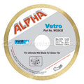 Alpha Vetro continuous rim wet diamond blade for glass, 10 in. with 5/8 in. arbor