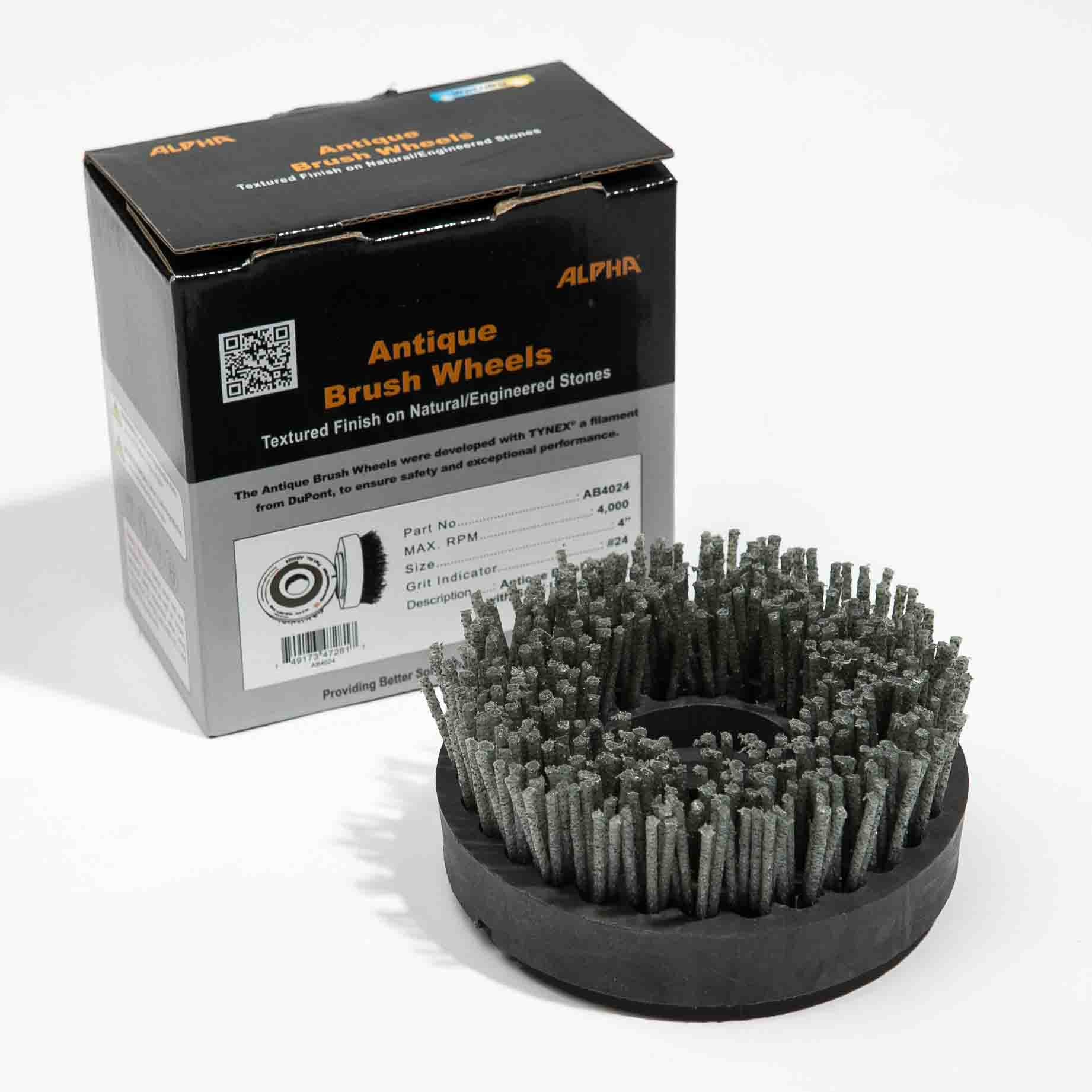 ANTIQUE BRUSH WHEEL 4IN #24