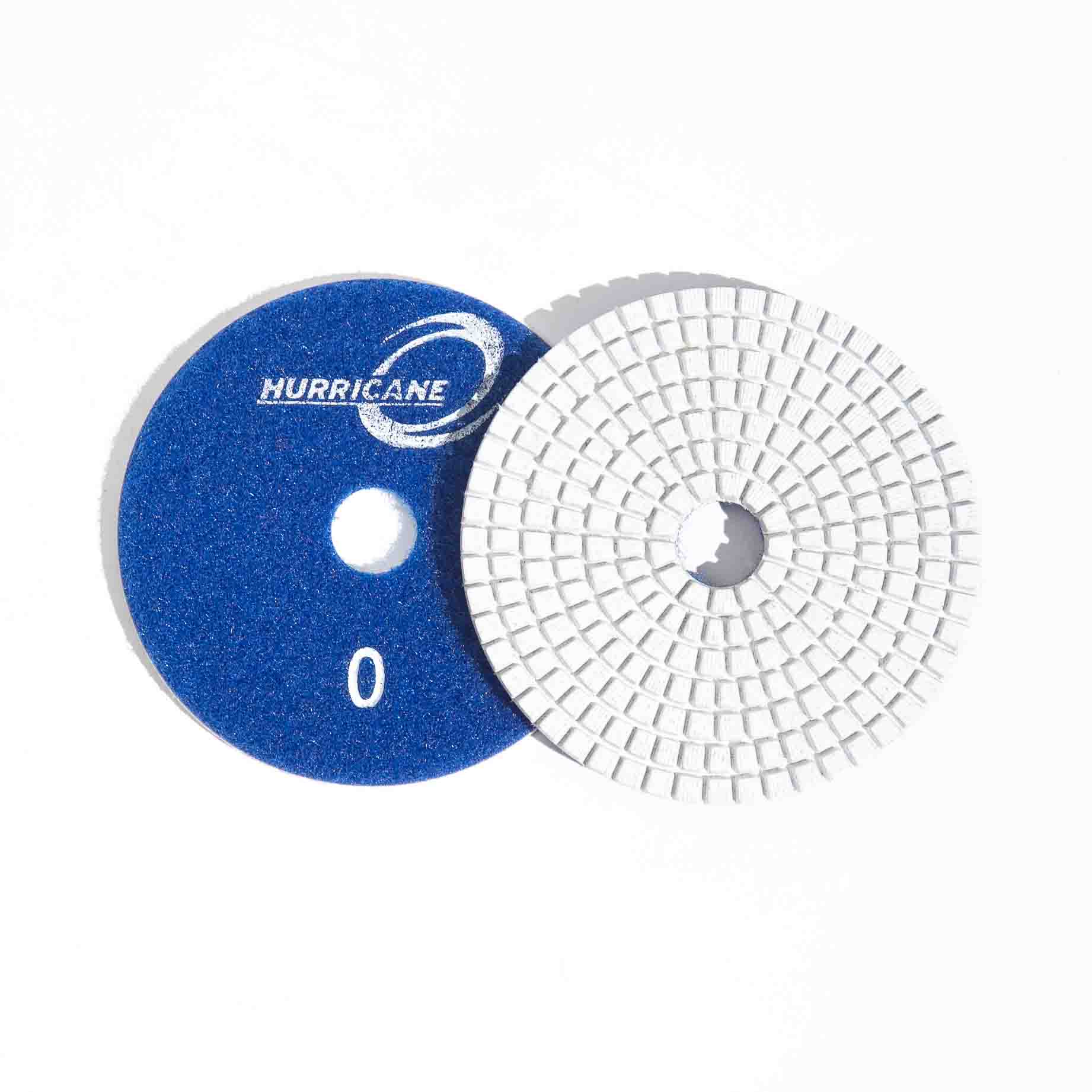 4 INCH HURRICANE ES WHITE RESIN 3-STEP PAD