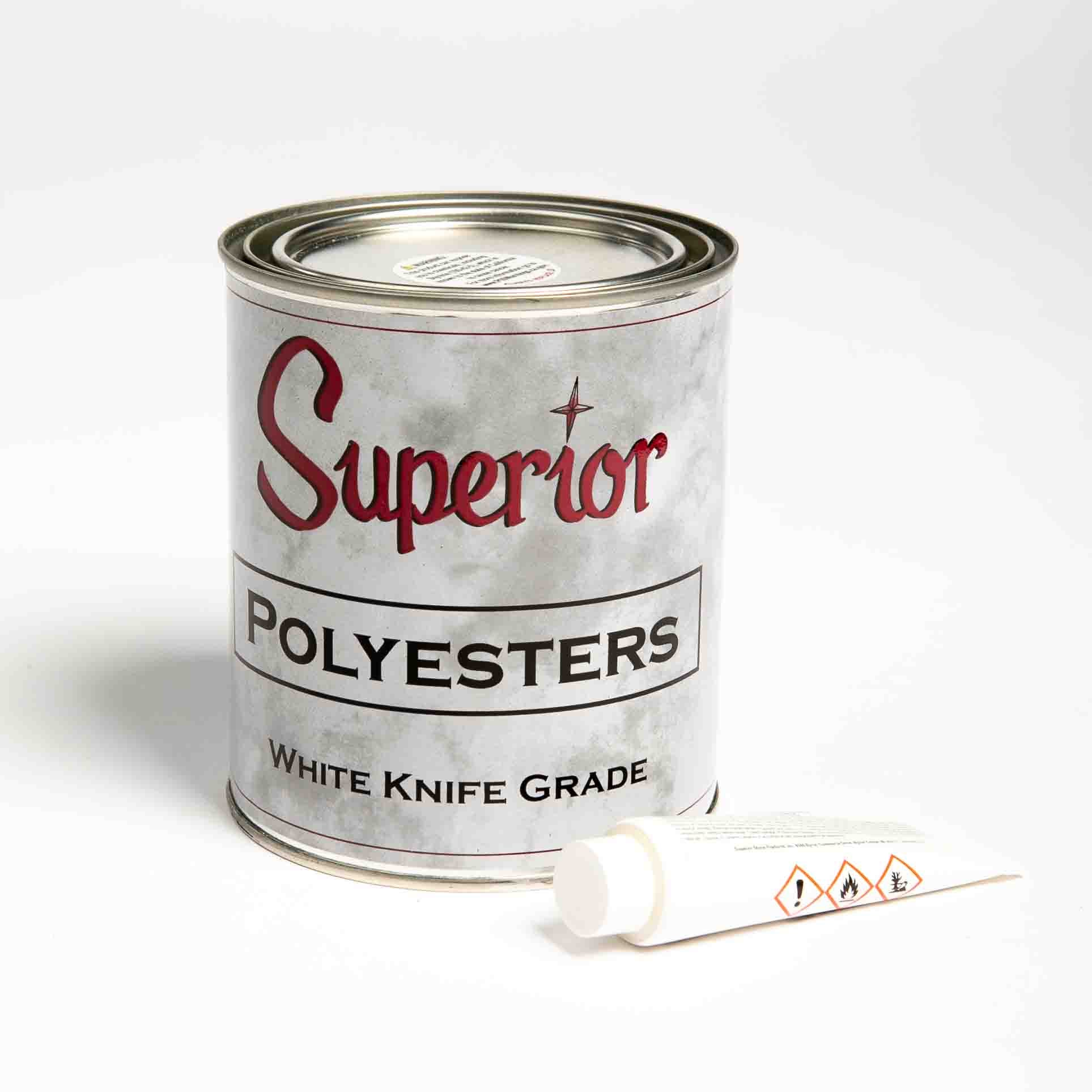 POLYESTER QUART WHITE KNIFE GRADE