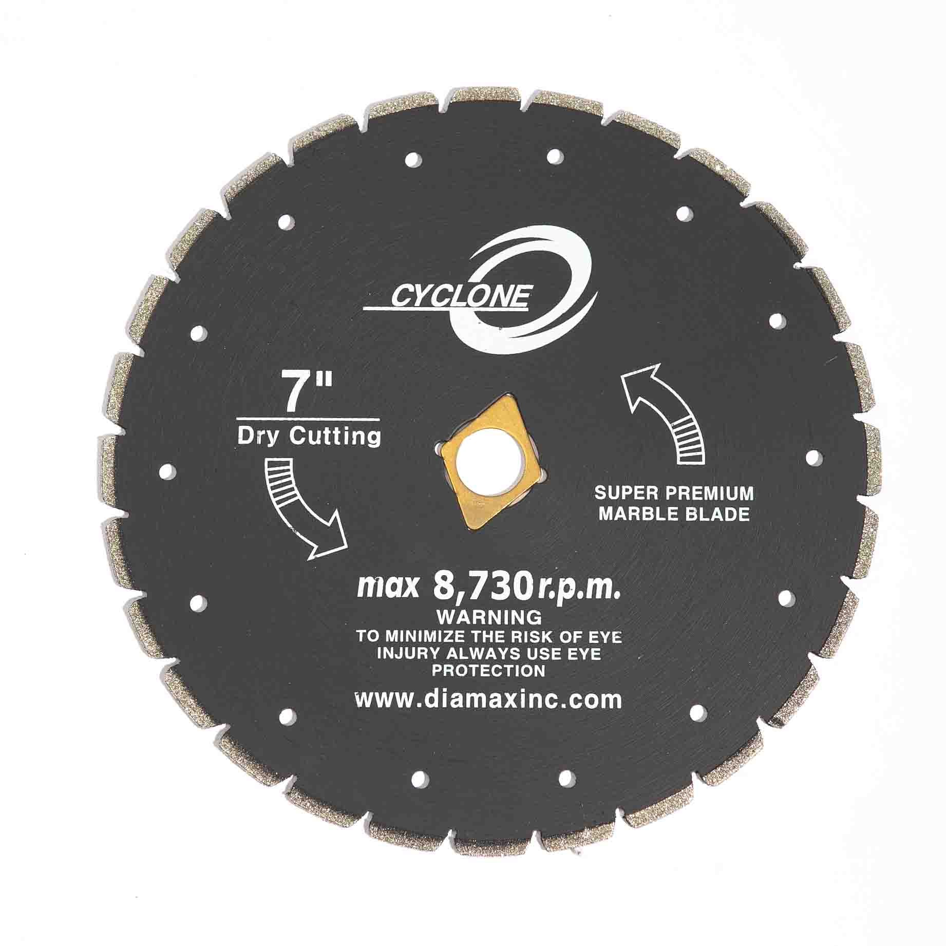 BLADE 7IN MARBLE ELECTROPLATED CYCLONE