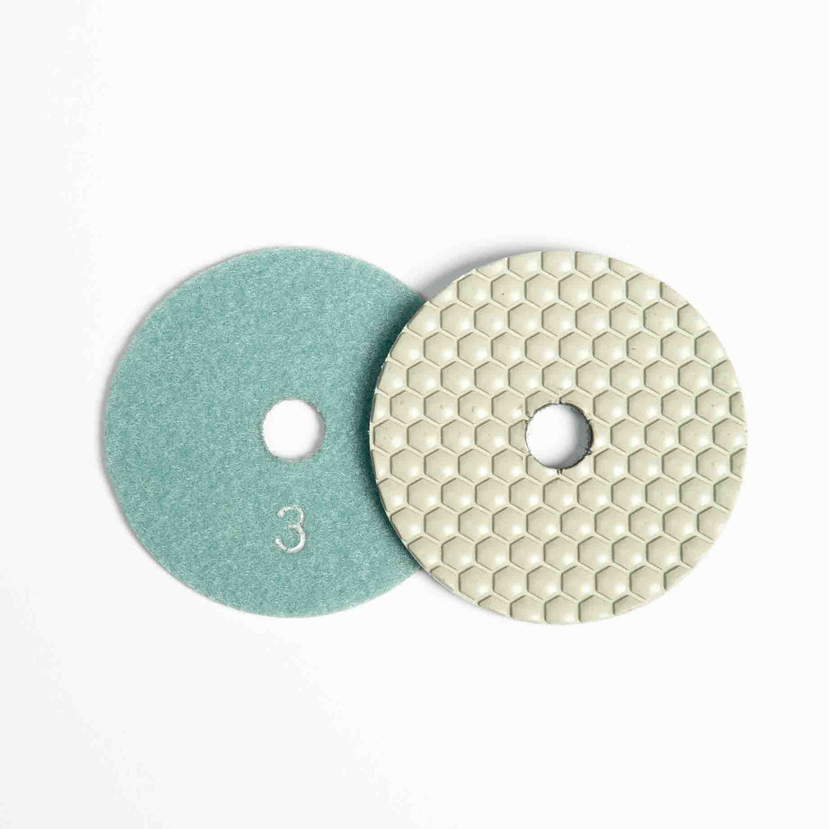 DISC 4 INCH STEP 1 DRY HONEYCOMB WHITE