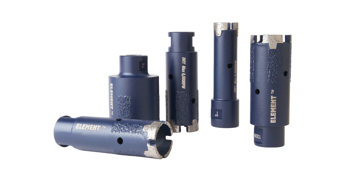 ELEMENT Dry/Wet Core Bit – 2-1/4 in., T-Segment with Side Protection