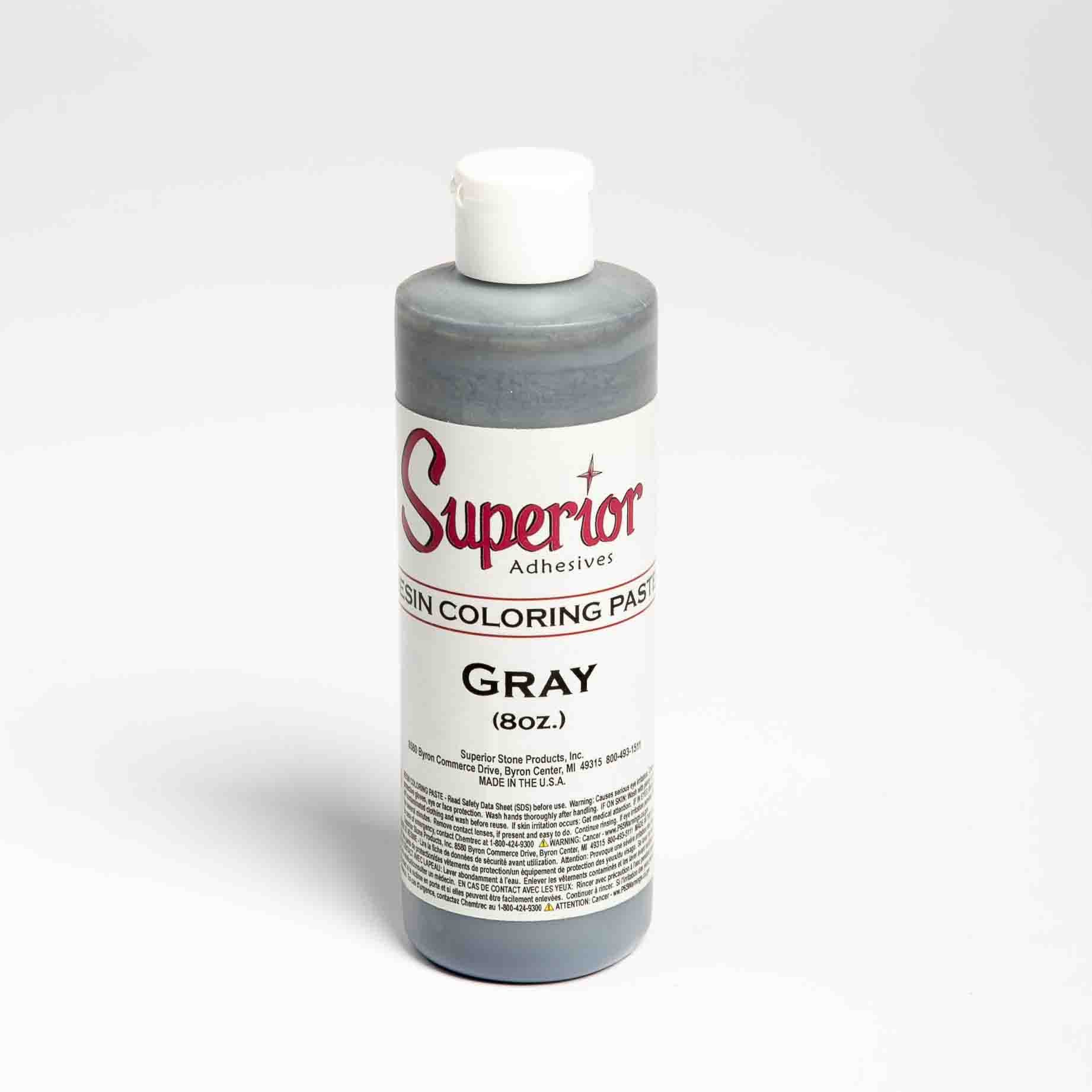 COLORING PASTE 8 OZ GRAY SUPERIOR