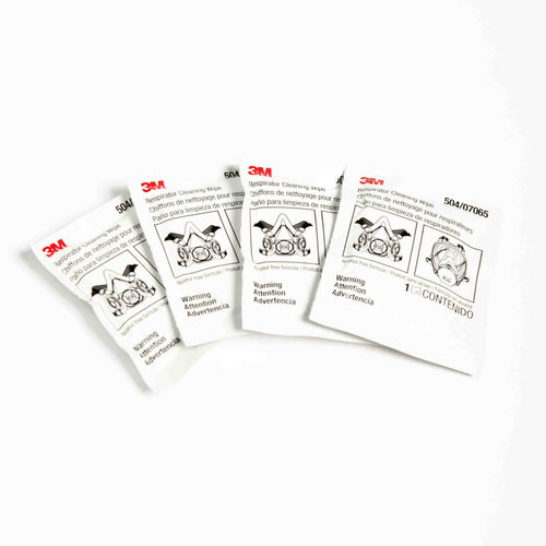 3M Respirator Cleaning Wipe 504 – Alcohol-free, Individually Wrapped, 100 per Pack
