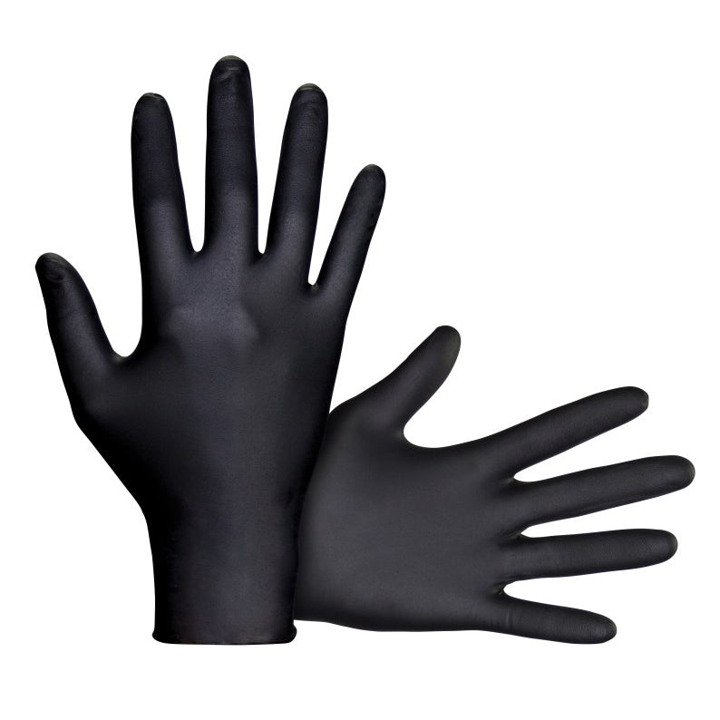 GLOVES NITRILE P/F BLACK RAVEN X-LARGE