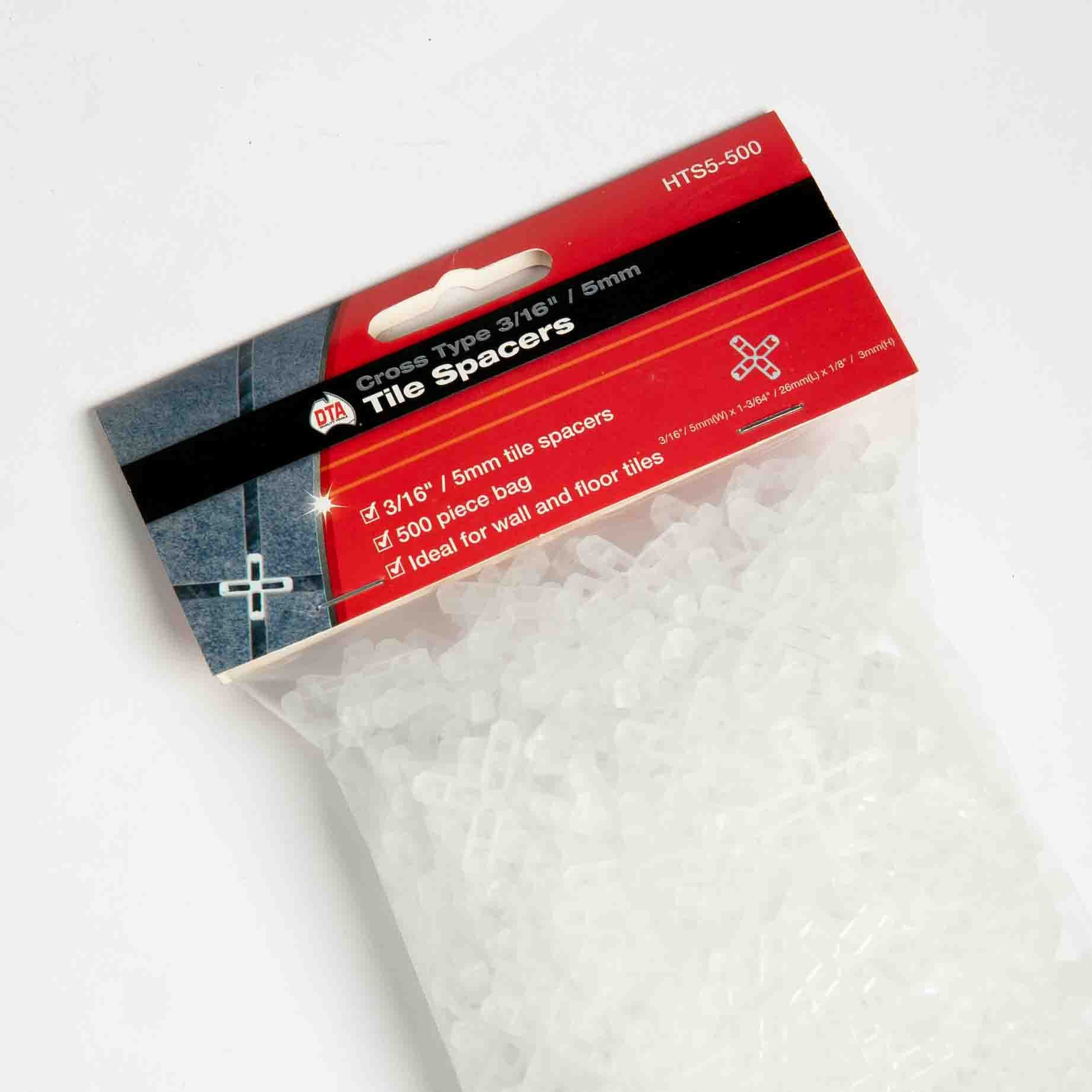 TILE SPACER 3/16 HARD PLASTIC CROSS TYPE