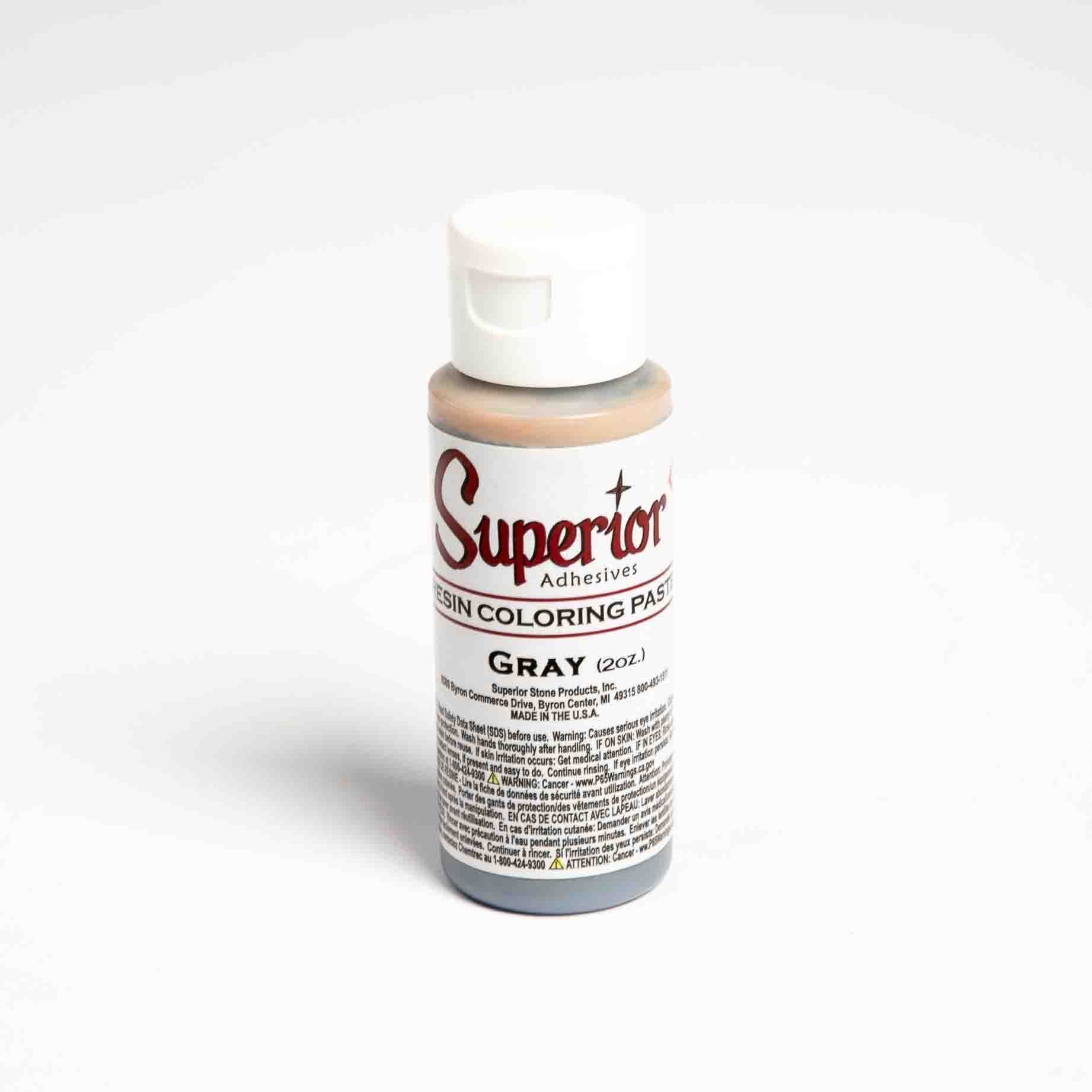 COLORING PASTE 2 OZ GRAY SUPERIOR 10