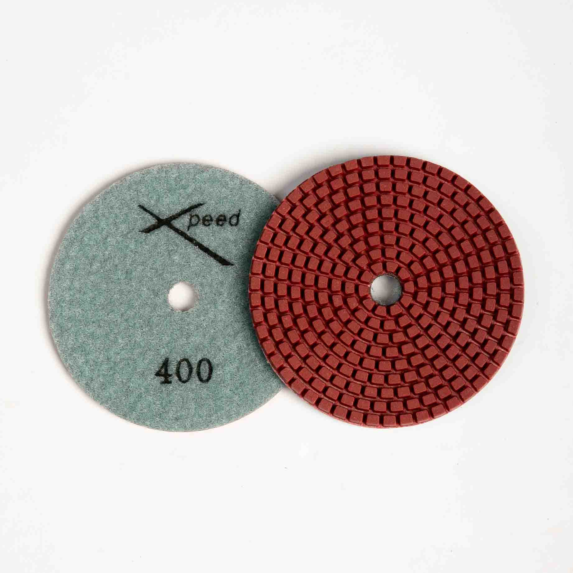 DISC 4 INCH VELCRO WET POLISH