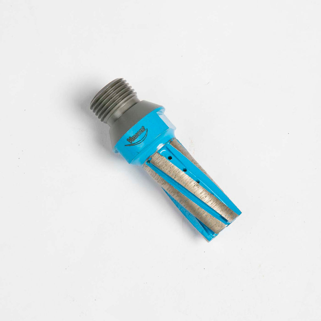 VINCENT Universal Blue Twin Segment Finger Bit 44mm length