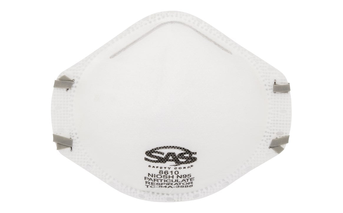 RESPIRATOR N95 8610 SAS DISPOSABLE