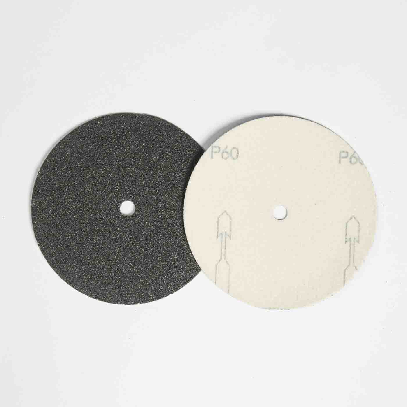 VSM Sandpaper Disc 5 inch x 3/8 inch Hole Silicon Carbide 60 Grit CP501 Velcro Backed sold in boxes