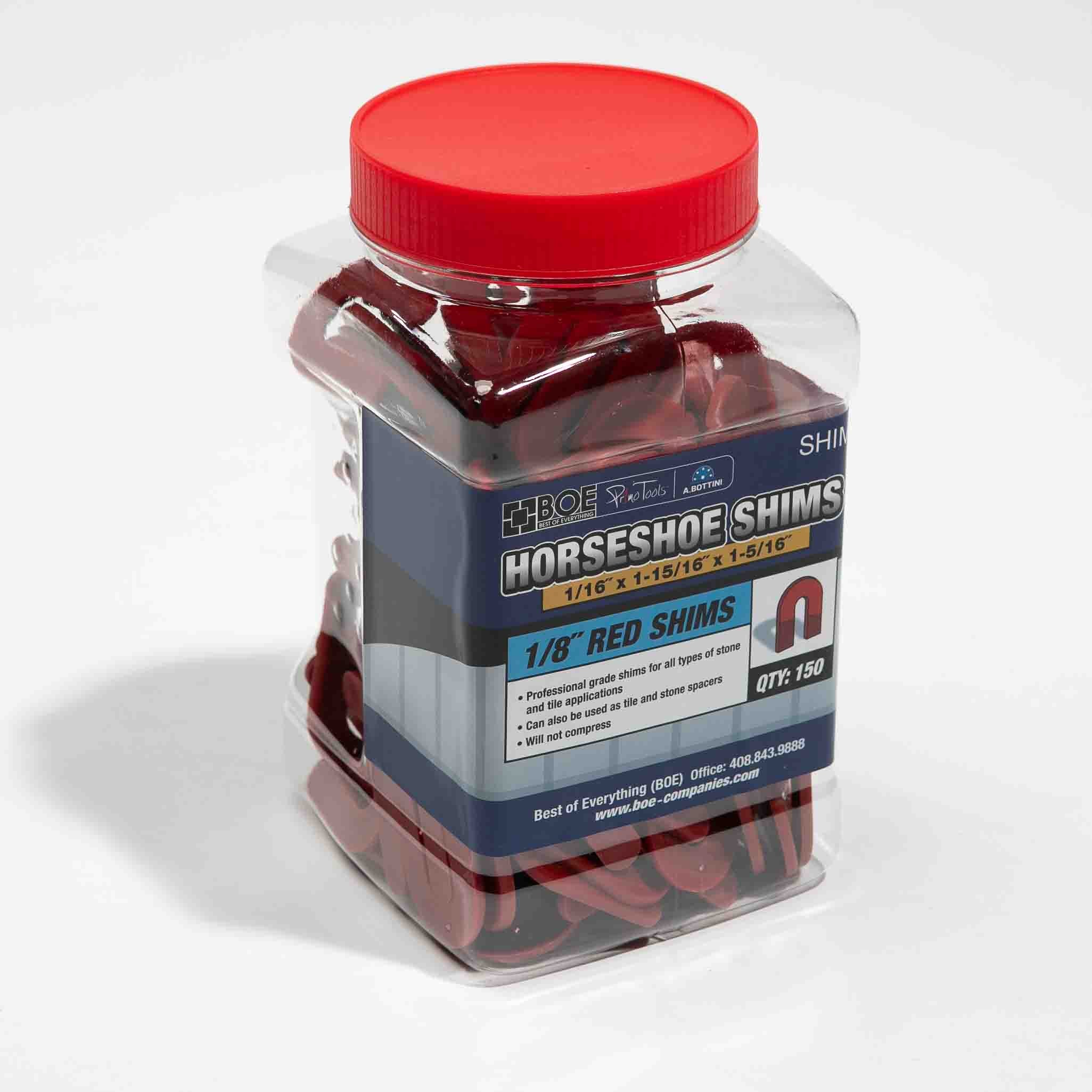 RED SHIMS 1/8 JAR 150 PCS