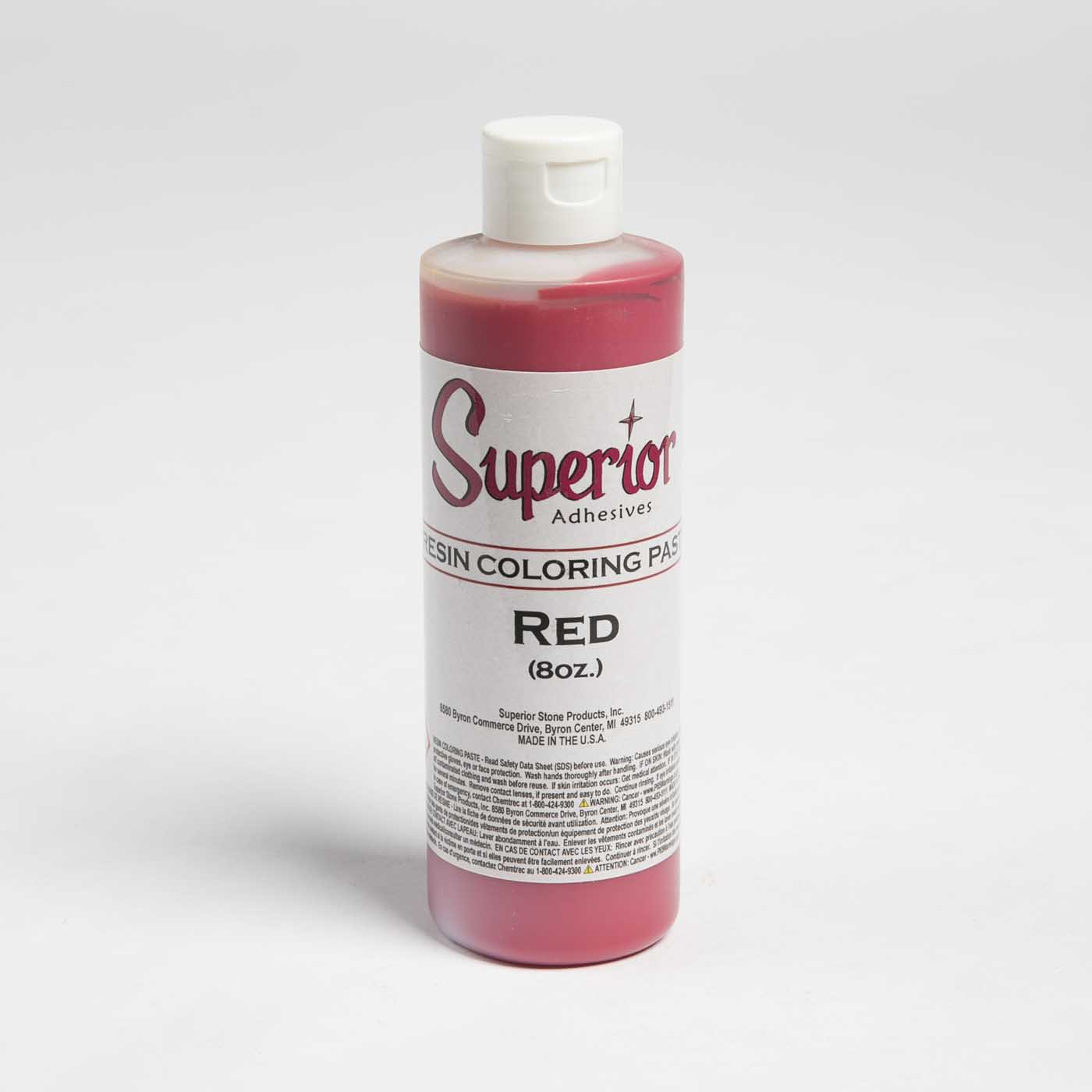 COLORING PASTE 8 OZ RED SUPERIOR