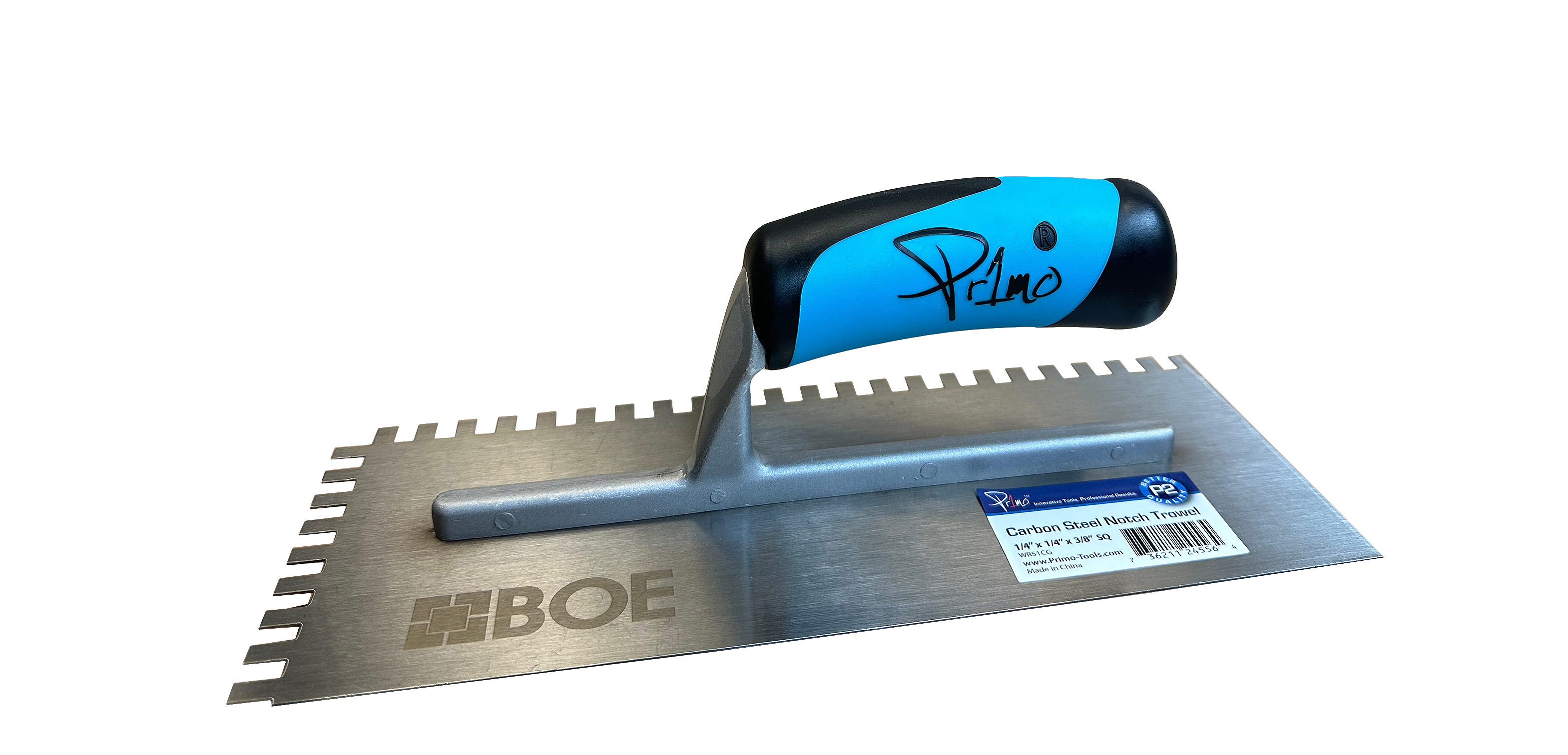 Primo Square Notch Trowel - 1/4" x 1/4" x 3/8"