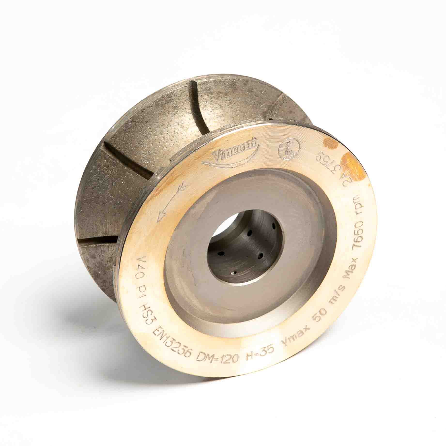 Vincent V40 Epic CNC Profile Wheel – Position 1 Roughing, 120 mm Diameter