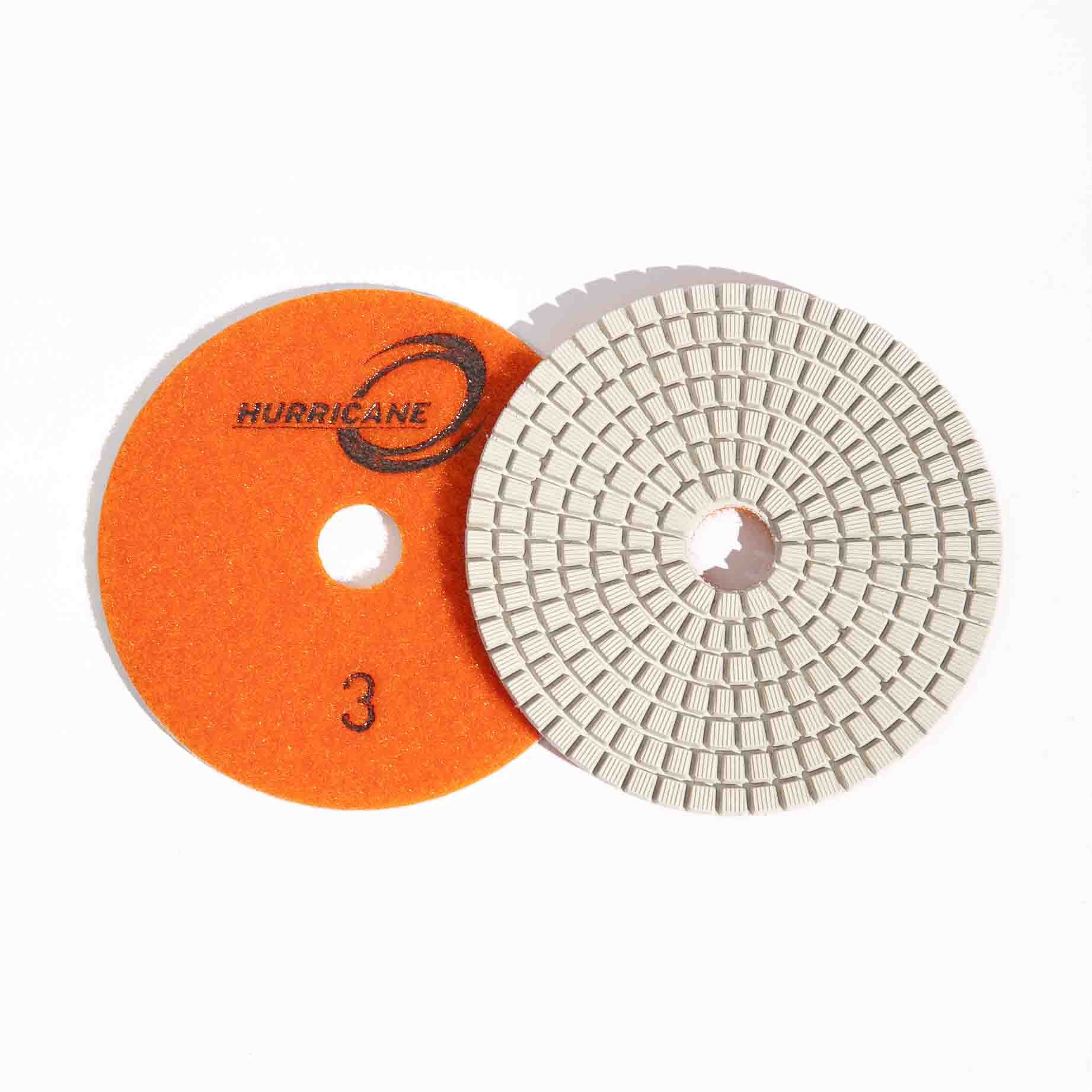 4 INCH HURRICANE ES WHITE RESIN 3-STEP PAD