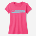 Obsidian Industrial OG Tee – Women's Fitted Crew, Pink