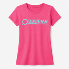 🎁 Obsidian Industrial OG Tee – Women's Fitted Crew, Pink (100% off)
