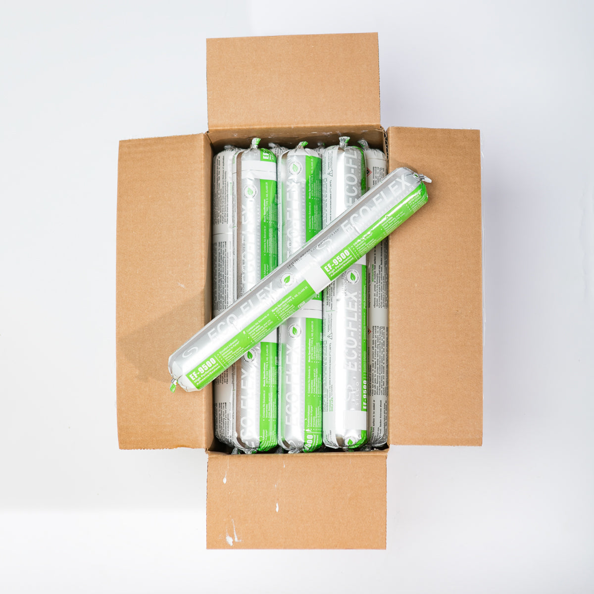 1 CASE OF SILCO ECO-FLEX 9500 WHITE SAUSAGE 20oz