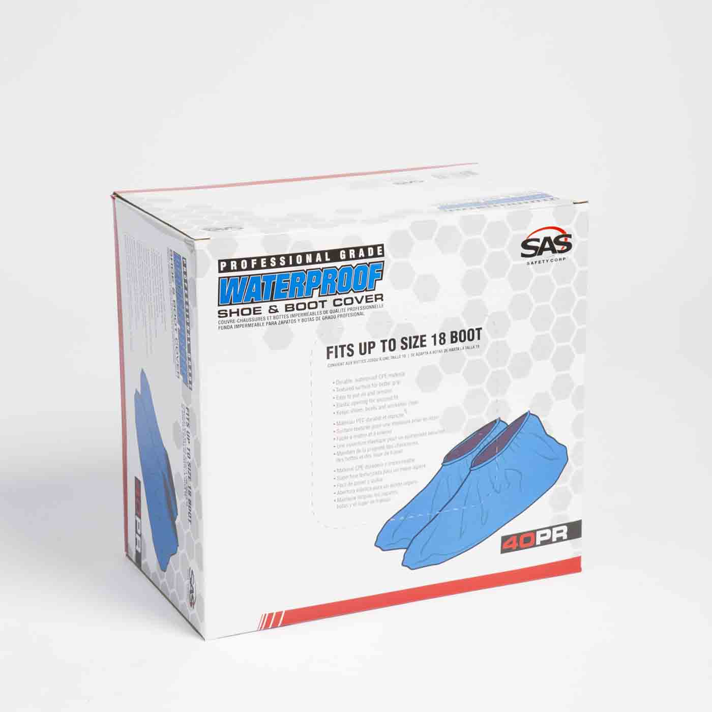 SHOE/BOOT COVERS WATERPROOF 40/BX