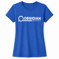 Obsidian Industrial OG Tee – Women's Fitted Crew, Blue
