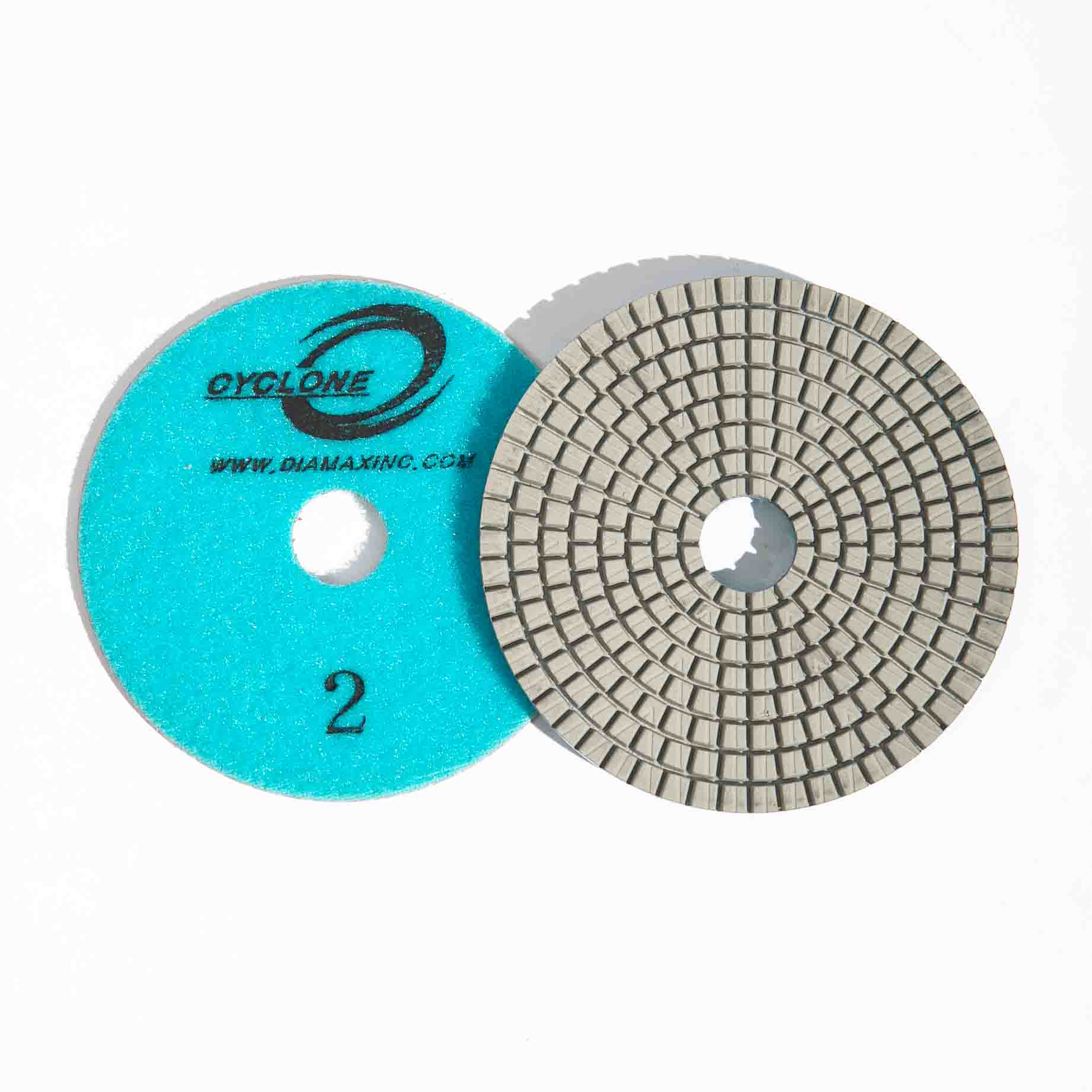 4IN CYCLONE ES WHITE RESIN 3-STEP PAD