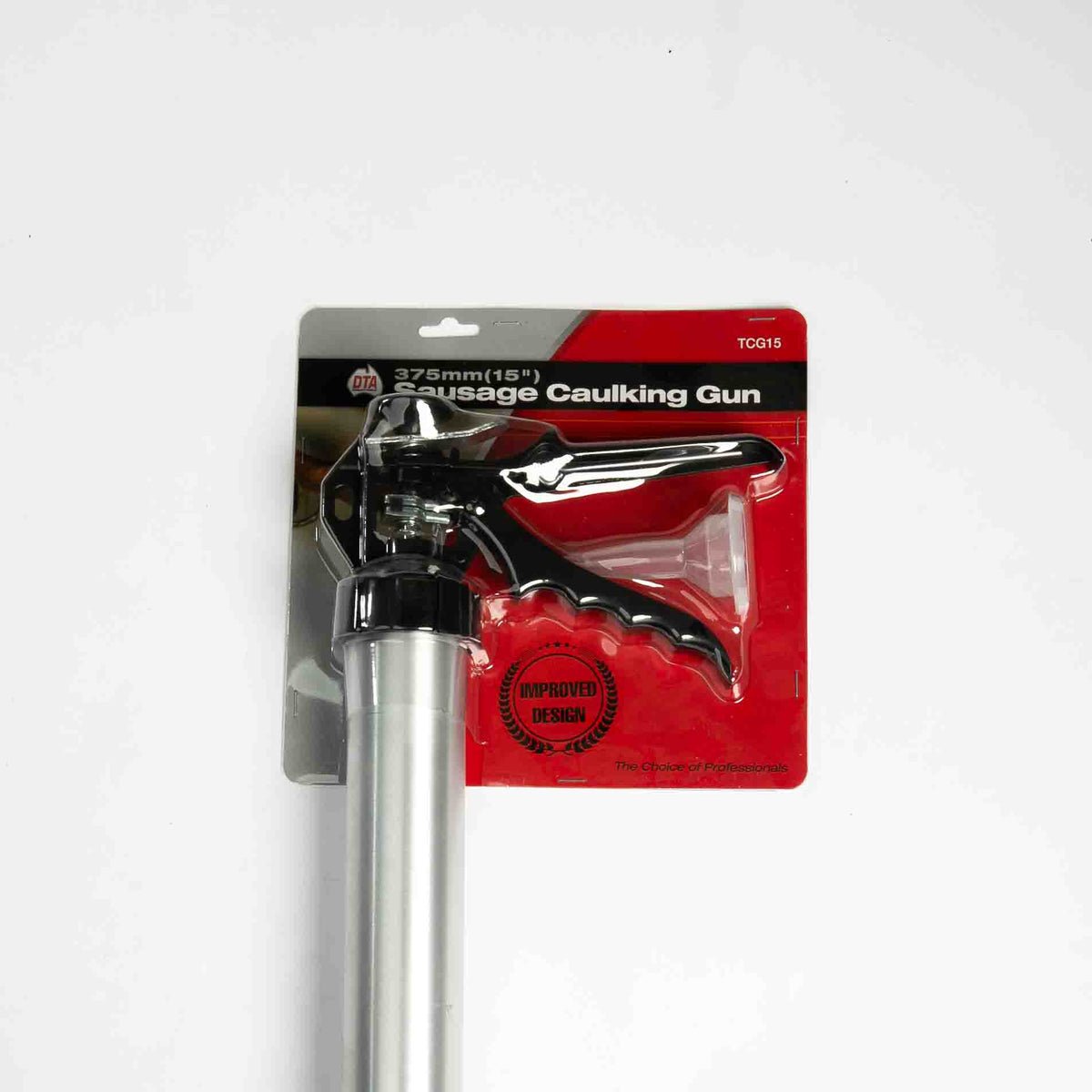DTA Sausage Caulking Gun – 15 in. Barrel, 20 oz. (600 mL), No-Loss Trigger
