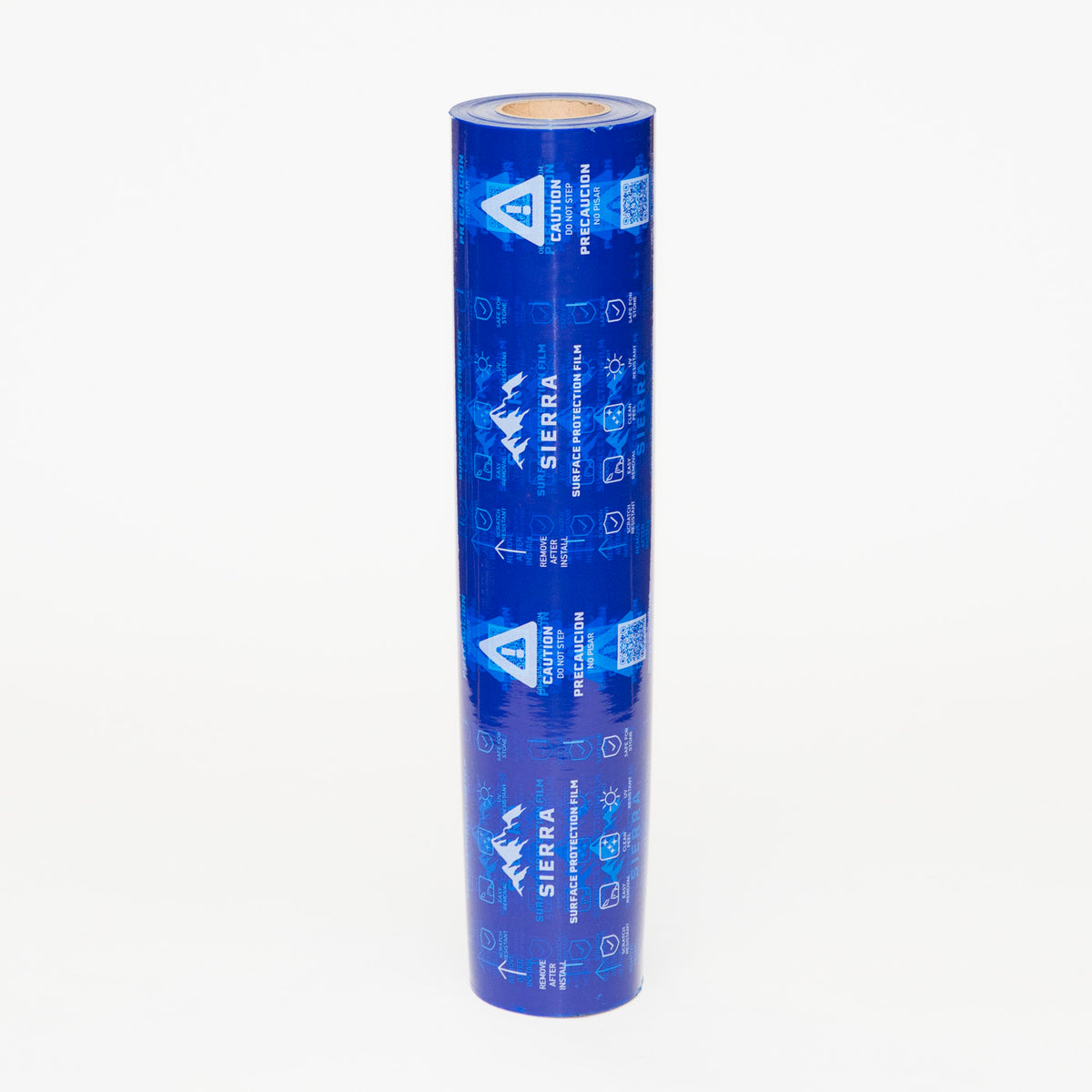 SIERRA Surface Protection Film, blue, caution marked, 25.5 in. x 600 ft. roll