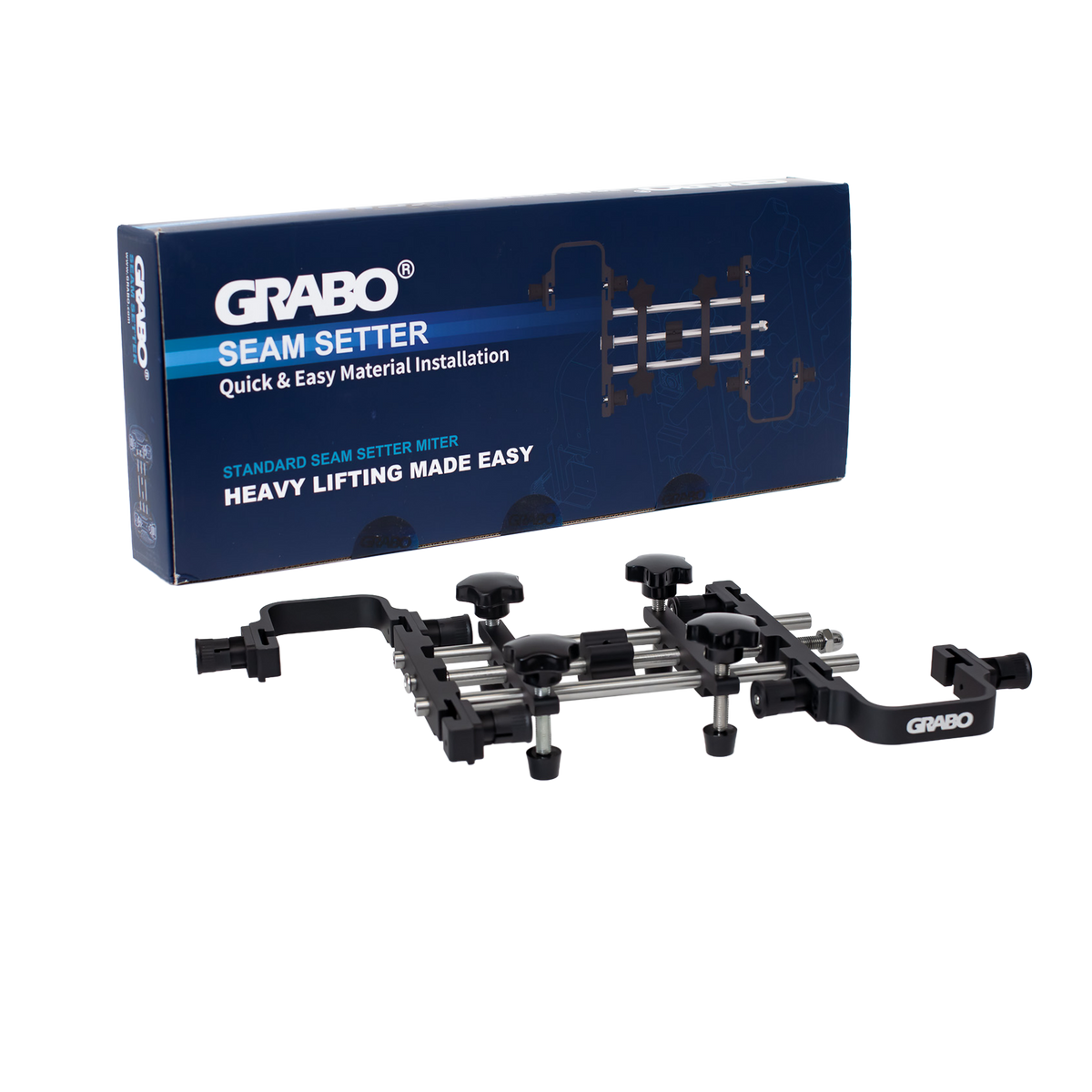 Grabo Seam Setter – Rail System, Metal Base Plate, Two Vacuum Lifters Required