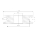 Vincent V20 Epic CNC Profile Wheel – Position 3 Fine, 120 mm Diameter