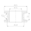 Vincent T20 R3 Epic CNC Profile Wheel – Position 2 Medium, 65 mm Diameter