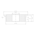 Vincent A30 R6 CNC Profile Wheel – Position 3 Fine, 120 mm Diameter