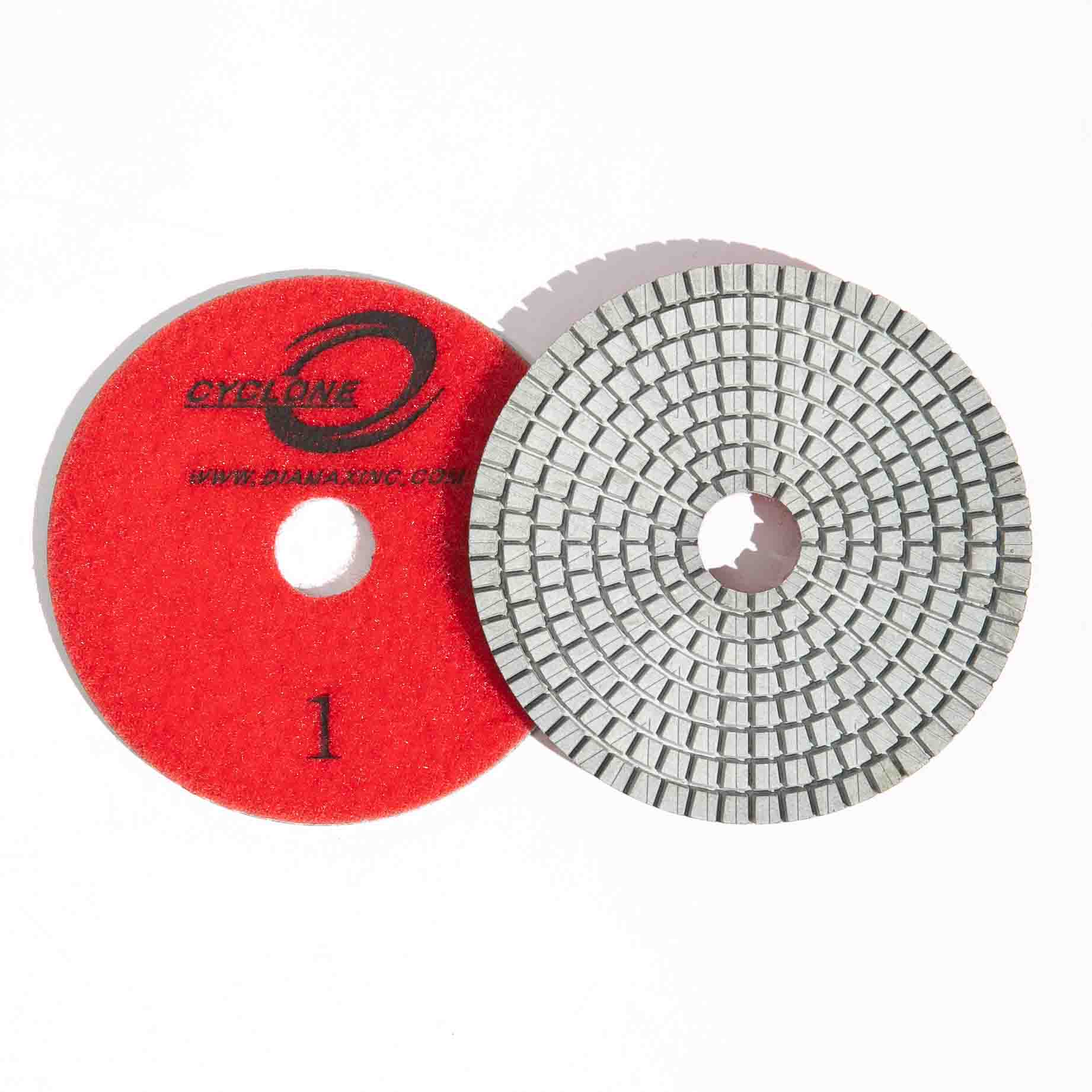 4IN CYCLONE ES WHITE RESIN 3-STEP PAD