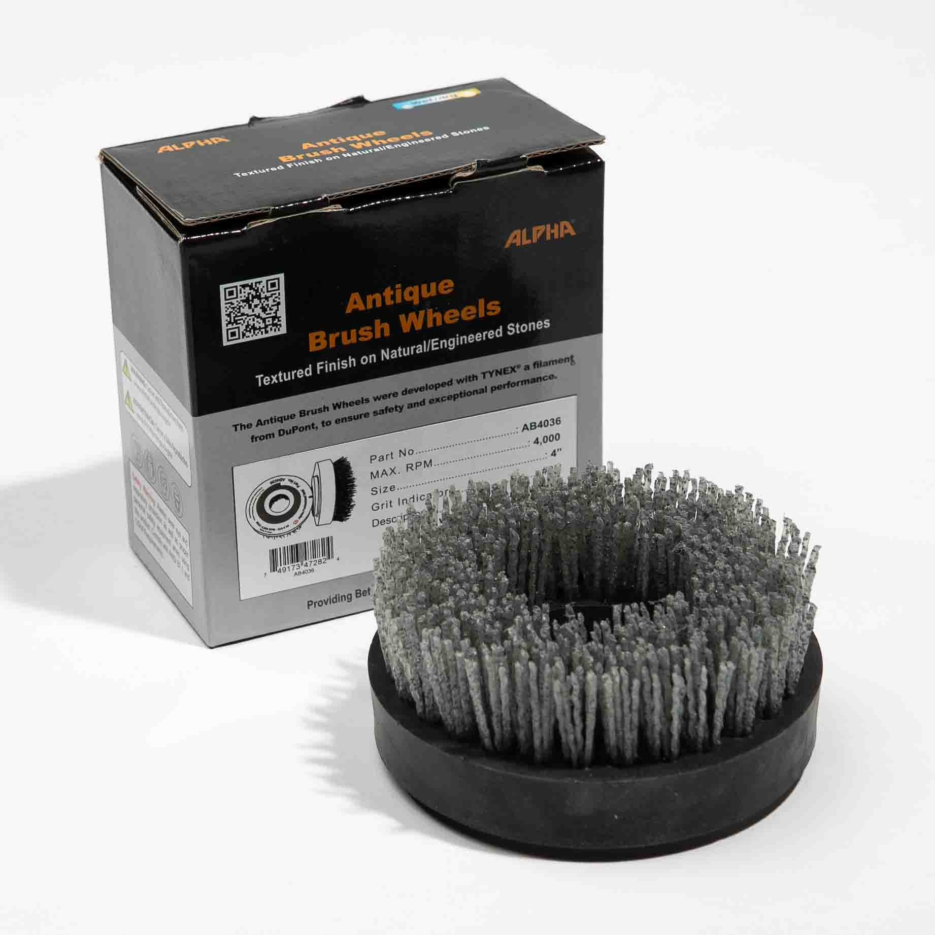 ANTIQUE BRUSH WHEEL 4IN #36