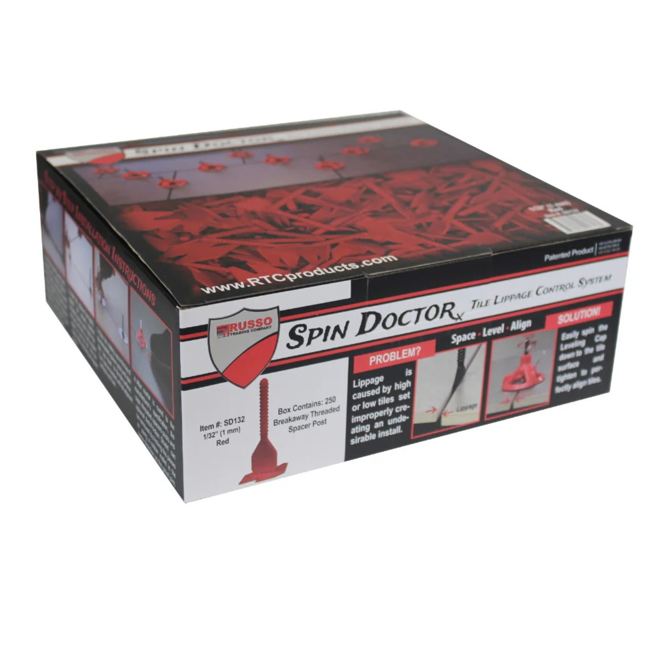 Russo Trading Company Spin Doctor Tile Leveling System 1/32″ Base