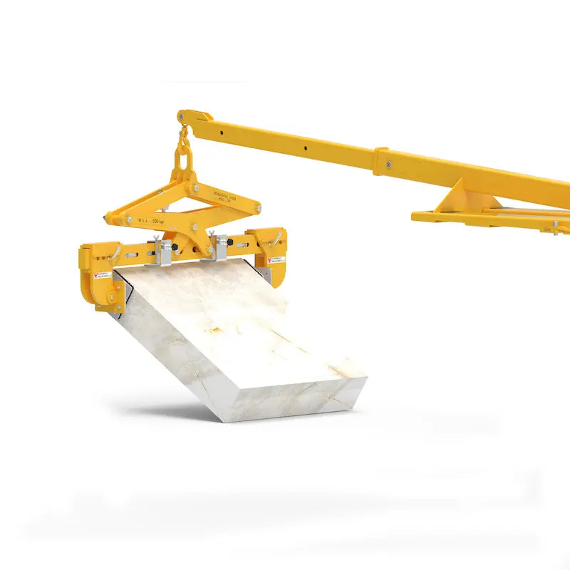 Aardwolf Horizontal Stone Lifting Clamp – 11 in. to 28 in. Grip, Crane and Boom Ready