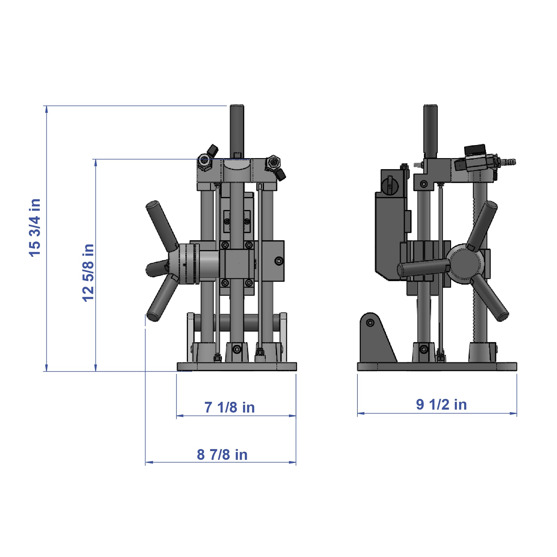 Aardwolf Portable Air Drill APADM – Vacuum-Base Drilling on Smooth or Rough Stone