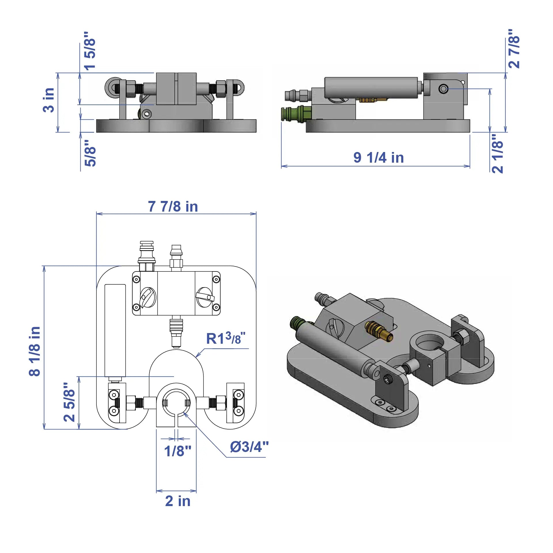 Aardwolf Pneumatic Anchor Machine APAM – T-Slot Cutter for Stone Anchoring