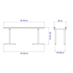 Aardwolf Trestle AT765N – 32.4 in. High Stone Stand Rated 2,204 lb, 24 in. Rail