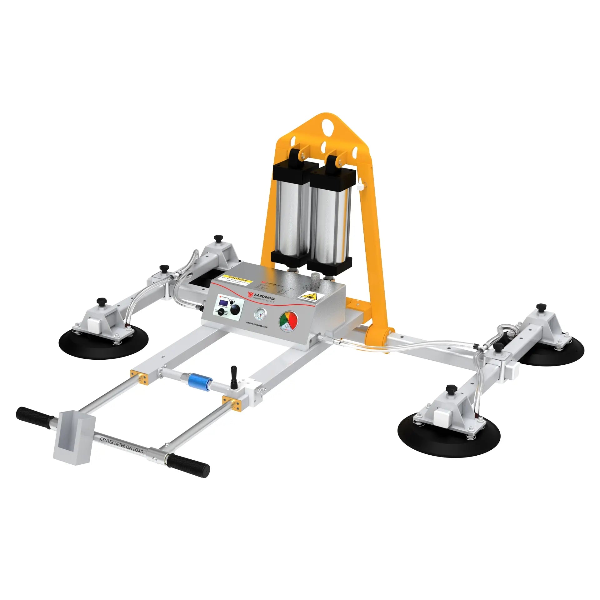 Aardwolf Vacuum Glass Lifter AVGLP4-400 – Four-Pad 882 lb Lift for Porcelain Panels